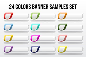 Abstract vector banners set