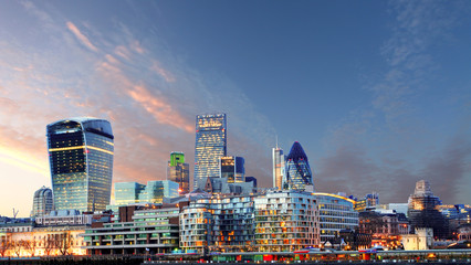 Panele Szklane Podświetlane  Panoramę Londynu