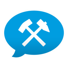 Fototapeta premium Etiqueta app comentario simbolo mineria