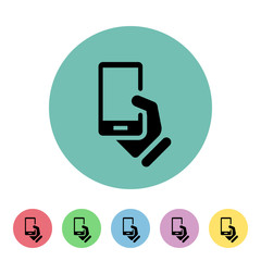 Fototapeta premium Flat App Button