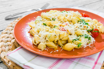 Pasta with cheese