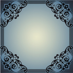 Decorative frame in the style of vintage