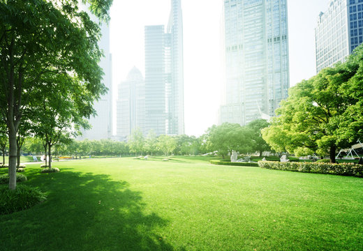 park in  lujiazui financial centre, Shanghai, China