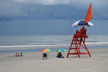 Beach Day, Storm Coming- Prepare