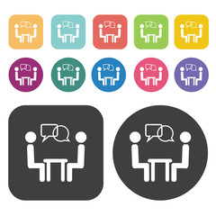Communication icons set.  Illustration eps10