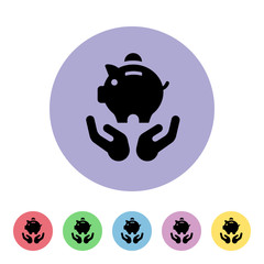 Obraz premium Mono Victor Icon