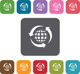 Ecology Icons set. Illustration eps10