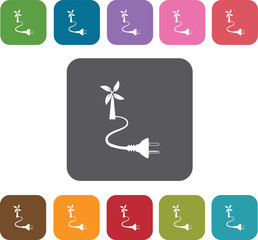 Ecology Icons set. Illustration eps10