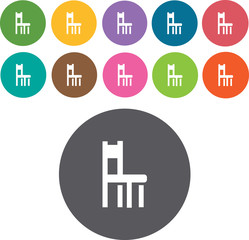 Chair Icons Set. Illustration eps10
