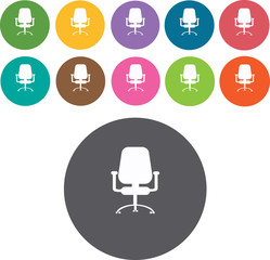 Chair Icons Set. Illustration eps10