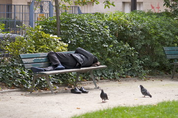 Homme sans abris