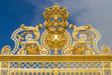 Beautiful gate of Versailles palace