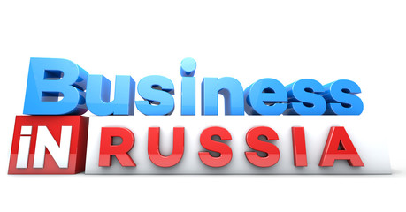 Business in countries in 3D on white