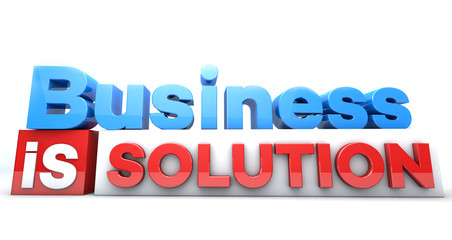 3D words Business is solution