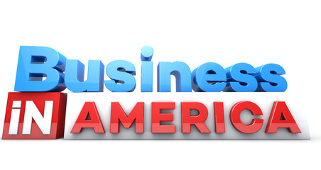 Business in countries in 3D on white