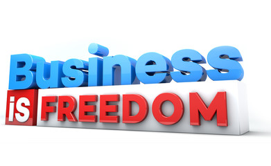 Fototapeta premium 3D words Business is
