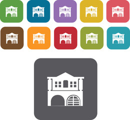 House Building Icons Set. Illustration eps10