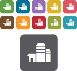 House Building Icons Set. Illustration eps10