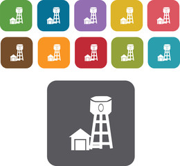 House Building Icons Set. Illustration eps10