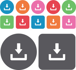 Arrow sign icon set. Illustration eps10