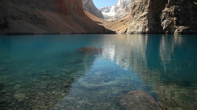 Beautiful lake in the Fann mountains, Tajikistan