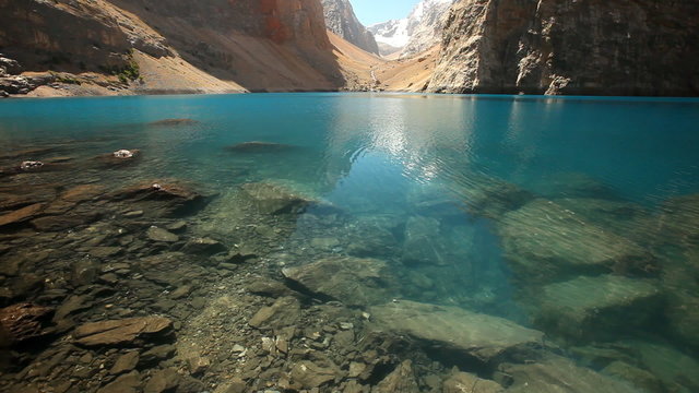 Beautiful lake in the Fann mountains, Tajikistan