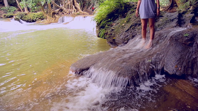 Waterfalll at Num Tok Chet Sao Noi National Park, Thailand 