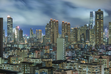 Fototapeta na wymiar Aerial View of Hong Kong City