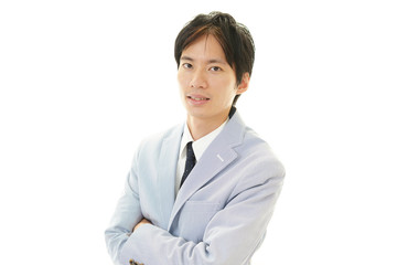 笑顔のビジネスマン