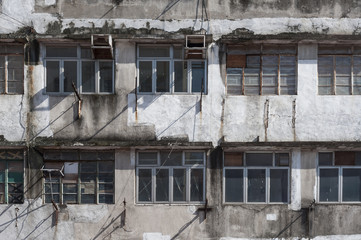 Abandoned residential building in Hong Kong