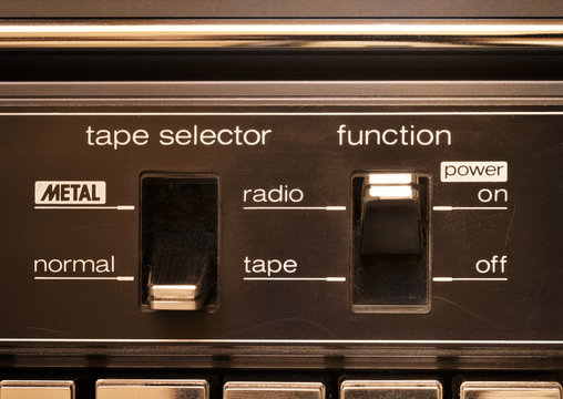 Vintage audio, radio cassette deck