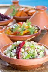 Salades orientiales en Tajine