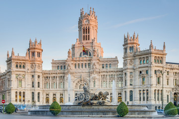 Fototapeta premium Fontanna Cibeles w Madrycie, Hiszpania