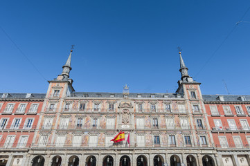 Obraz premium The Plaza Mayor square in Madrid, Spain.