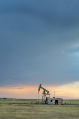 oil rig on a Colorado prairie