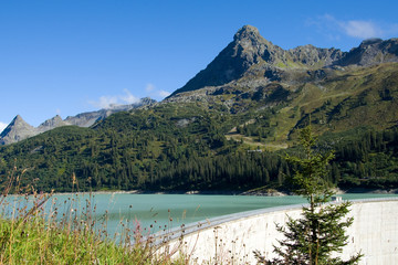 Fototapeta na wymiar Stausee Kops - Alpen