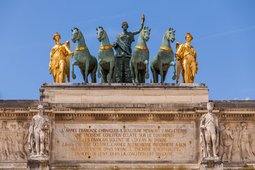 Obraz premium Triumphbogen in Paris