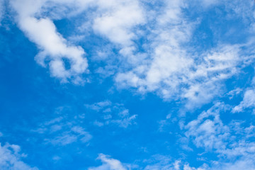 Fototapeta na wymiar blue sky with cloud closeup