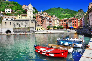 Poster Im Rahmen colors of Italy series - Vernazza, Cinque terre © Freesurf