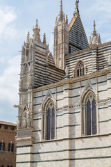 Fototapeta na wymiar Buildings and streets of Siena