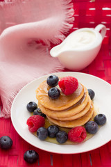 Pancakes with berries