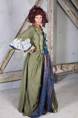 Fototapeta na wymiar woman in historical costume