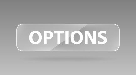 vector glass button login