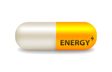 vector pill of energy
