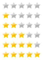 vector rating stars