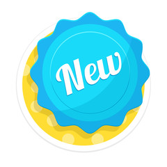 Vector New Badge Flat Icon