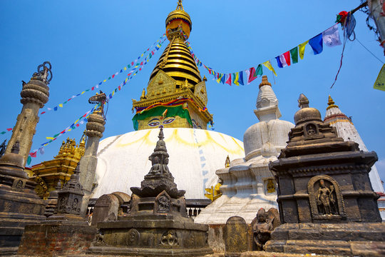 Swayambhunath temple in Kathmandu, Nepal