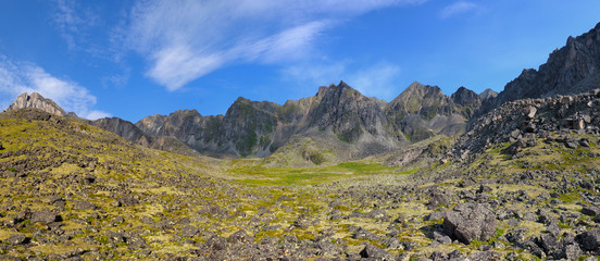 Panorama of mountain circus