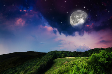 Obraz premium Night background. Elements of this image furnished by NASA.