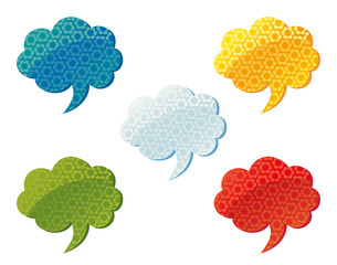 Bubble speech background